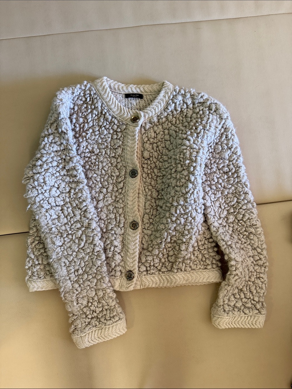 Zara Massimo Dutti Fuzzy Cardigan Sweater